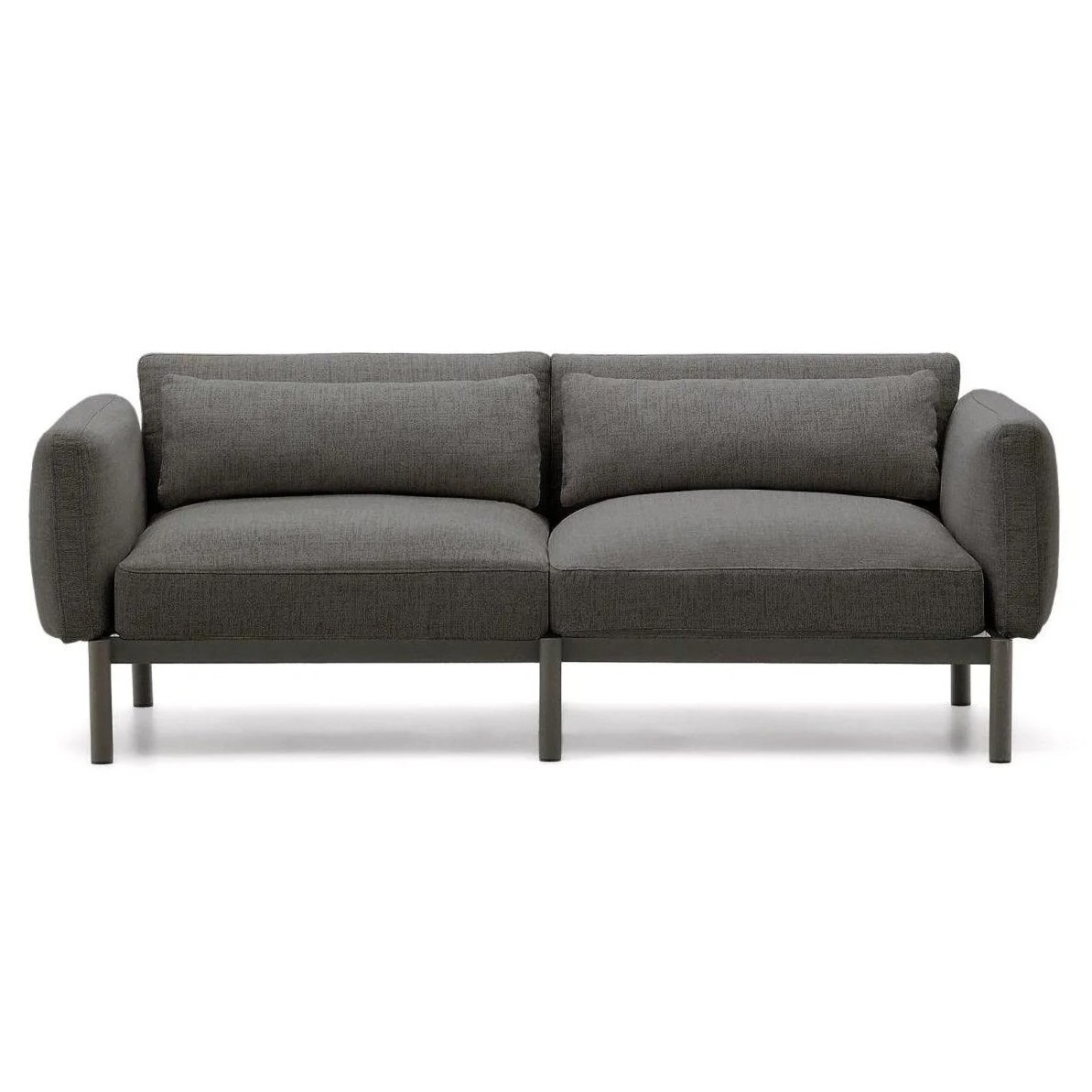 Sofa Ogrodowa Sorells 2-Osobowa Ciemnoszara Kave Home