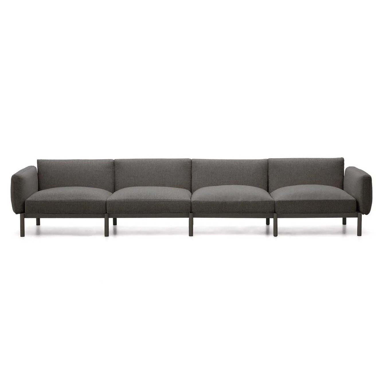 Sofa Ogrodowa Sorells 4-Osobowa Ciemnoszara Kave Home