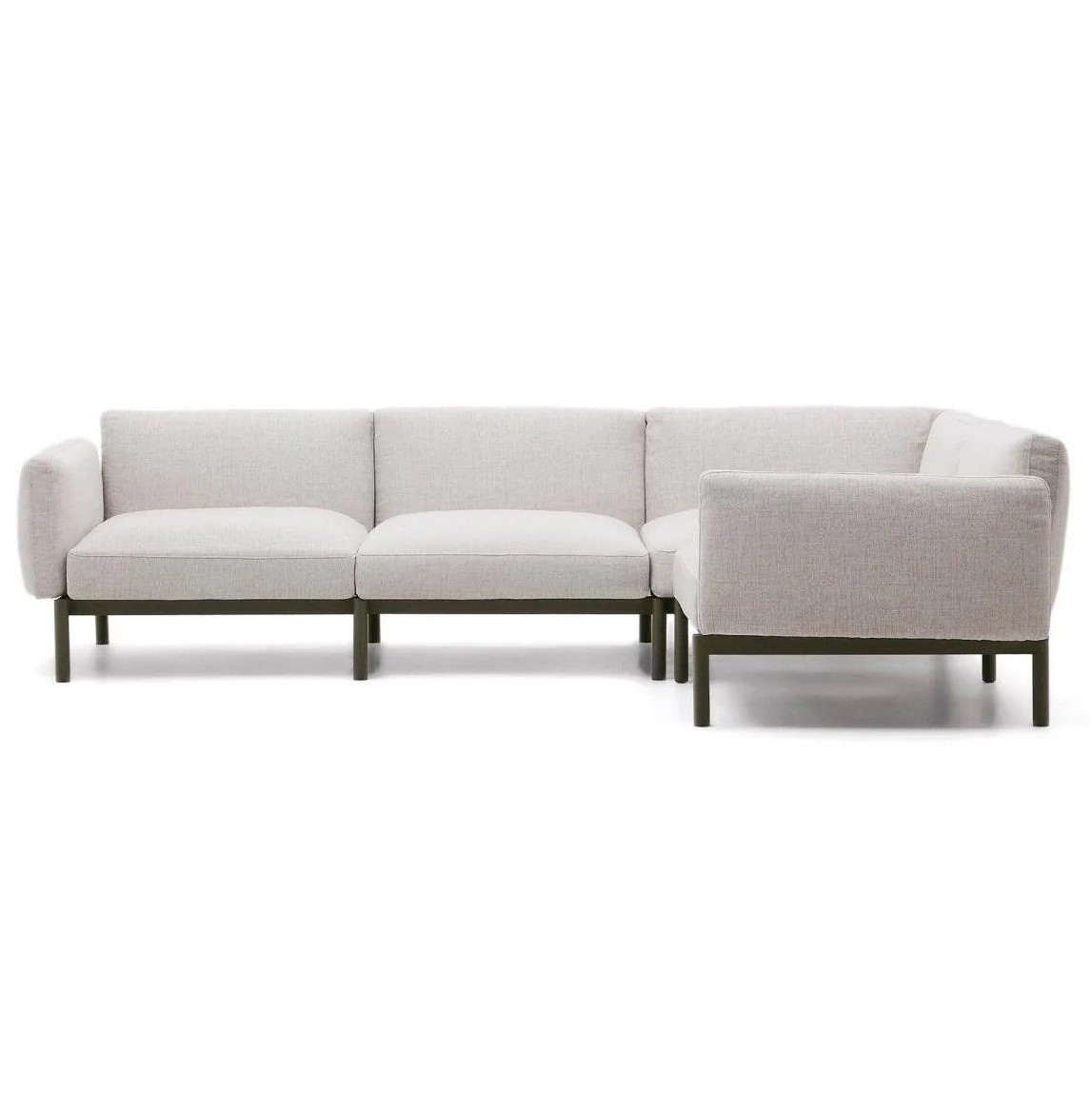 Sofa Ogrodowa Narożna Sorells Beżowa Kave Home