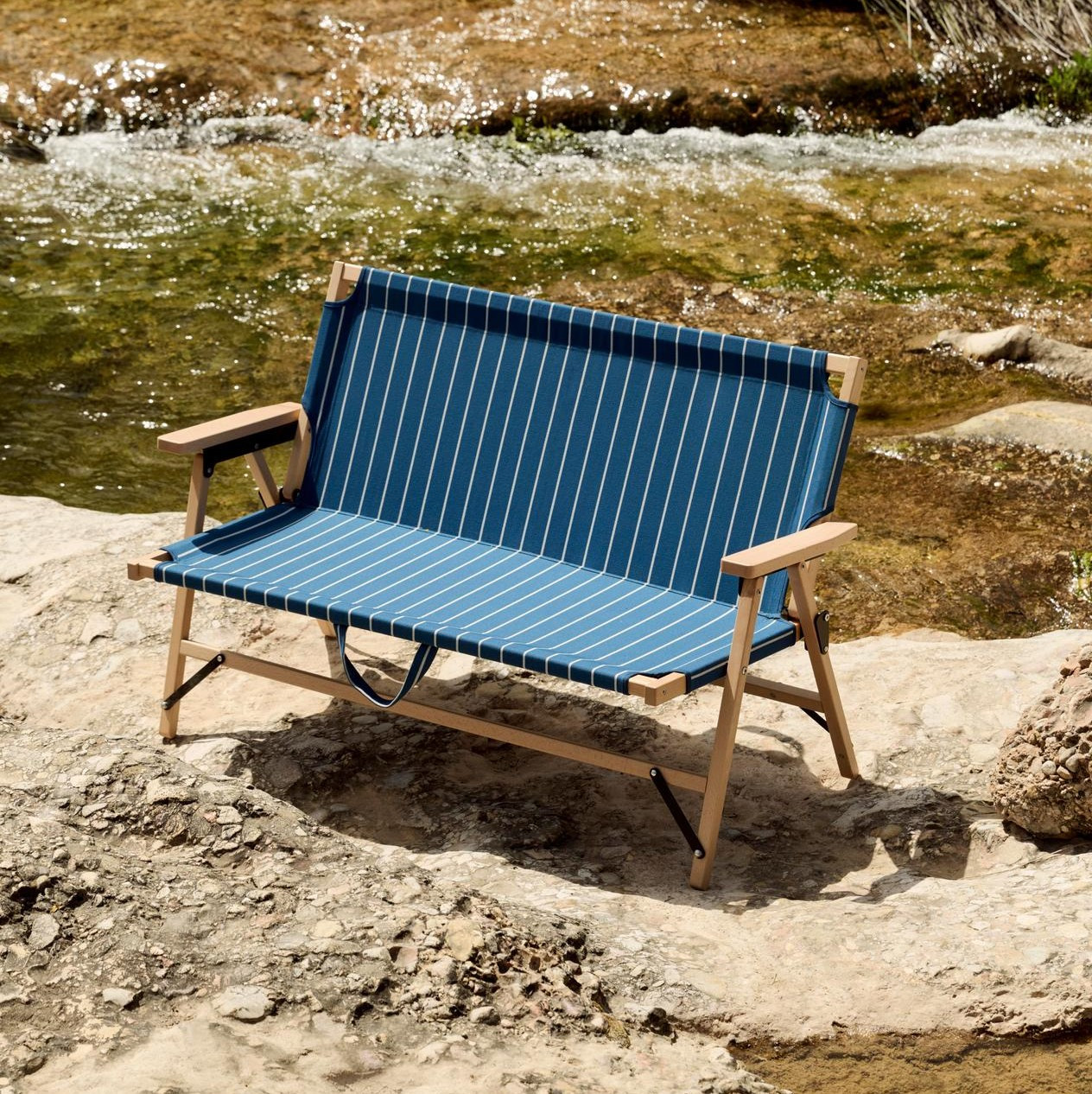 Sofa Ogrodowa Składana Outdoor Market Niebieska Hay