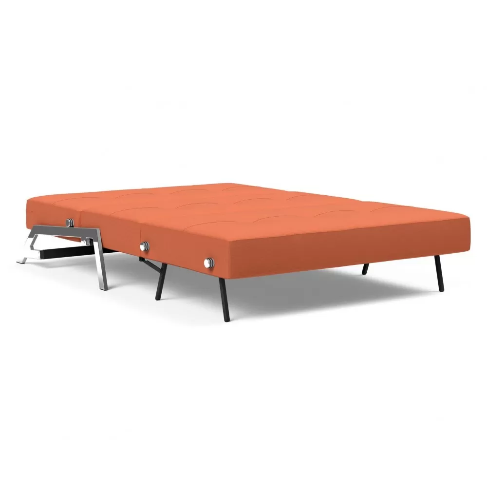Sofa rozkładana Cubed 140 cm chromowana podstawa Argus Rust Innovation