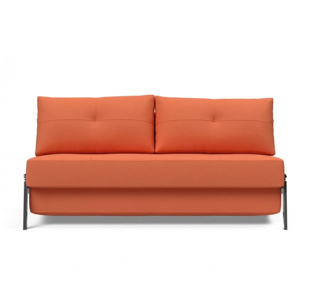 Sofa rozkładana Cubed 160 cm chromowana podstawa Argus Rust Innovation