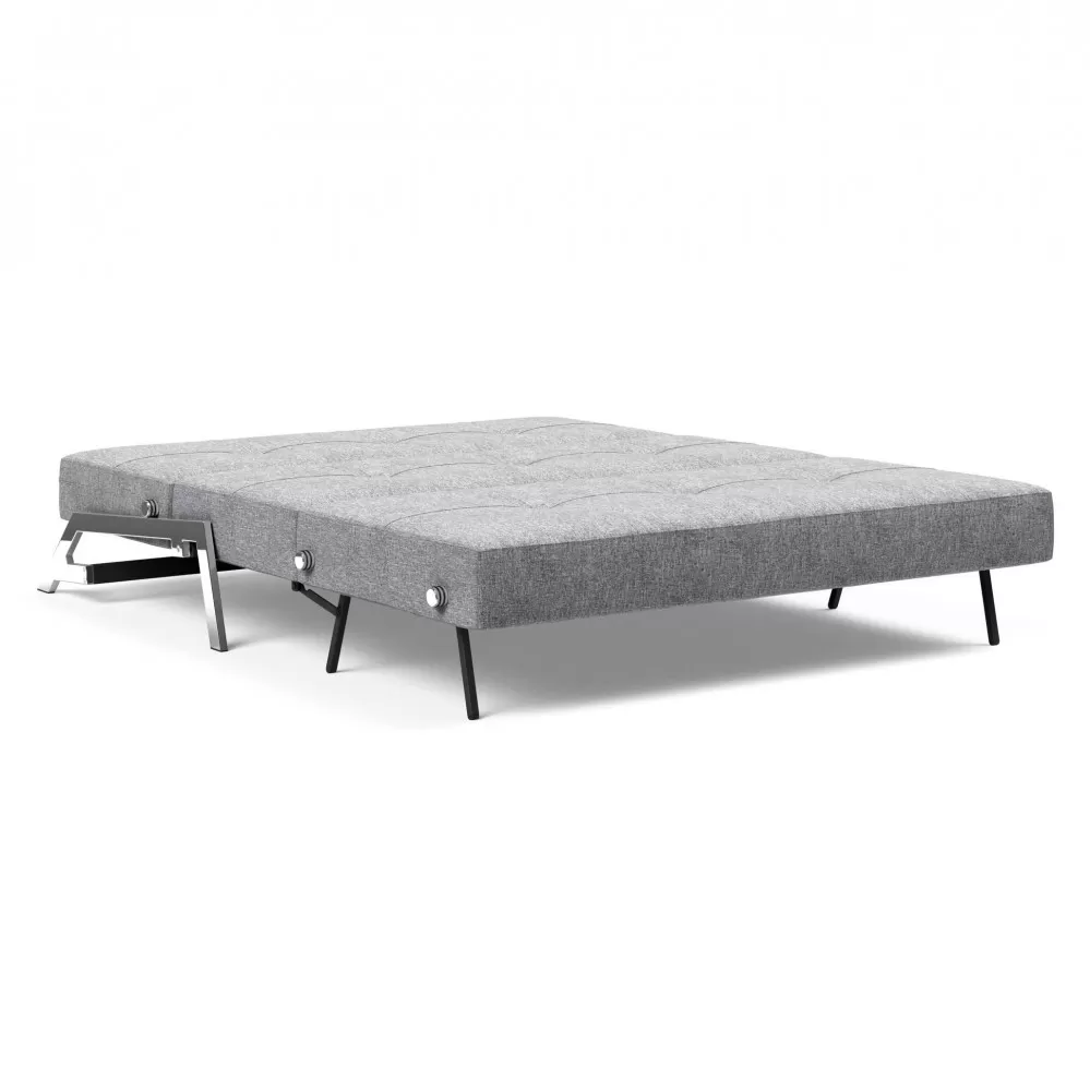 Sofa rozkładana Cubed 160 cm chromowana podstawa Twist Granite Innovation