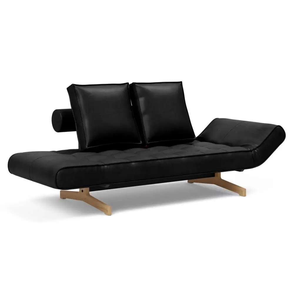 Sofa rozkładana Ghia dąb Faunal Black Innovation