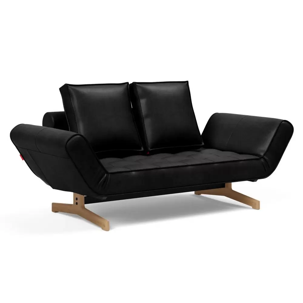 Sofa rozkładana Ghia dąb Faunal Black Innovation