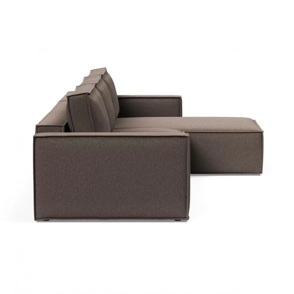Sofa rozkładana Newilla Lounger Boucle Taupe Innovation