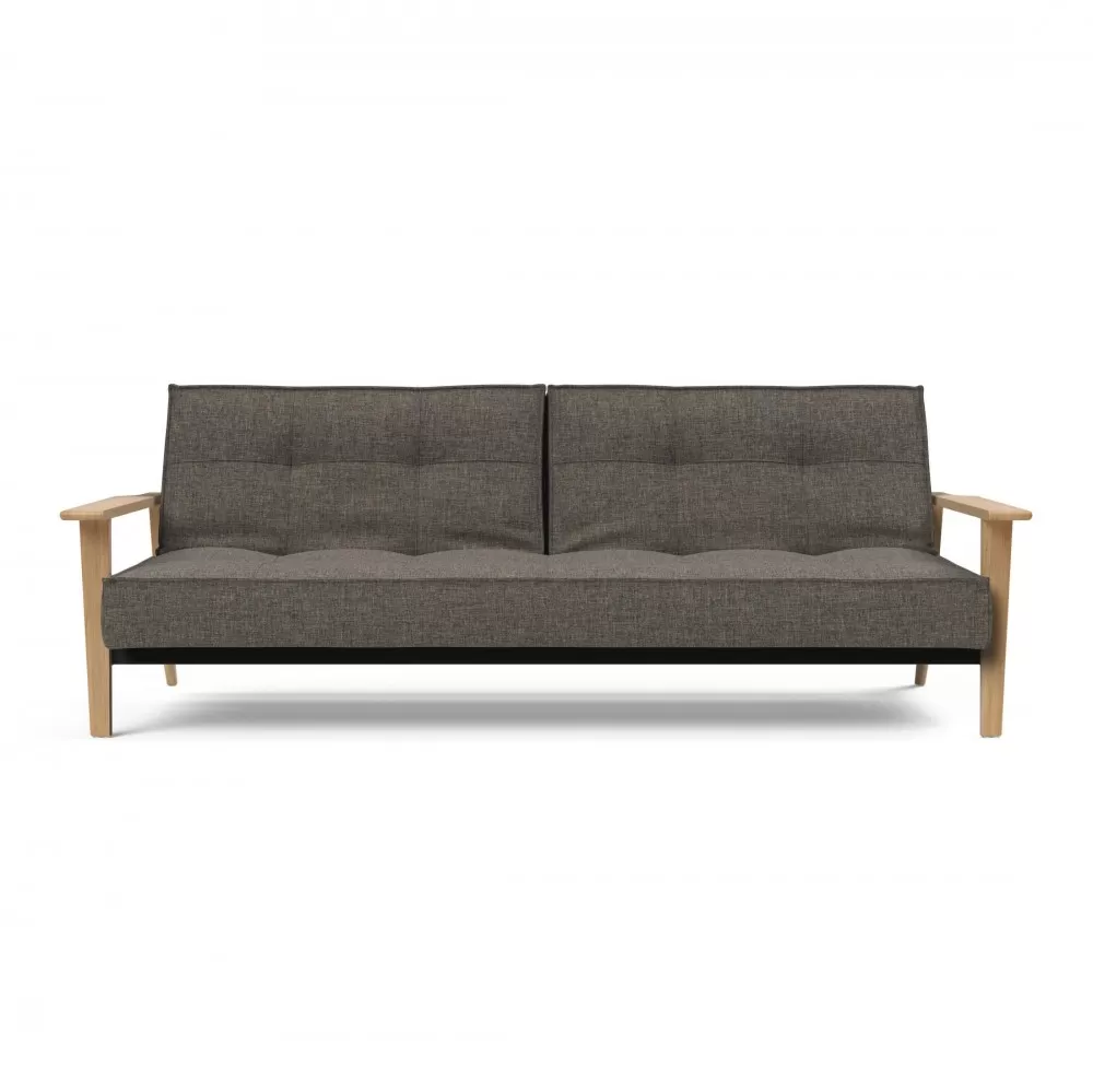 Sofa rozkładana Splitback Frej Dąb naturalny Dark Grey Innovation