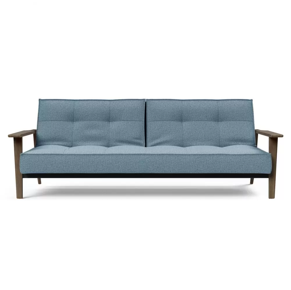 Sofa rozkładana Splitback Frej dąb przydymiony Mixed Dance Light Blue Innovation