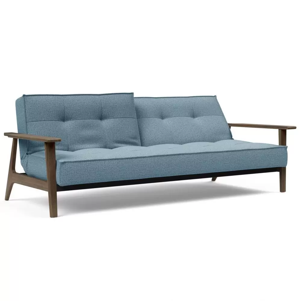 Sofa rozkładana Splitback Frej dąb przydymiony Mixed Dance Light Blue Innovation