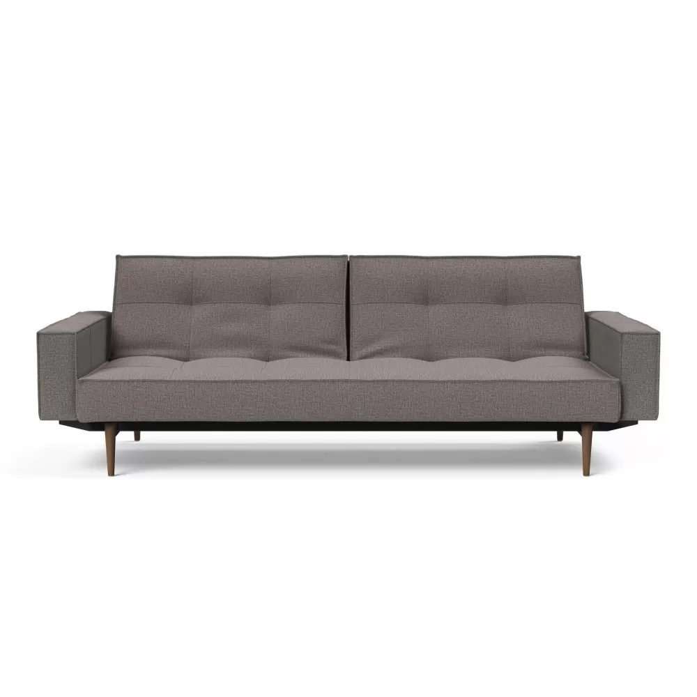 Sofa rozkładana Splitback z podłokietnikami Dance Grey Innovation