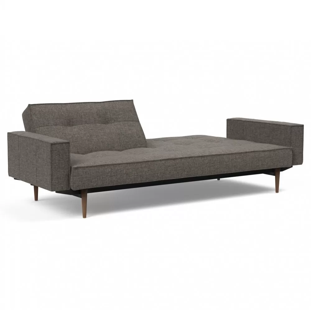 Sofa rozkładana Splitback z podłokietnikami Dark Grey Innovation