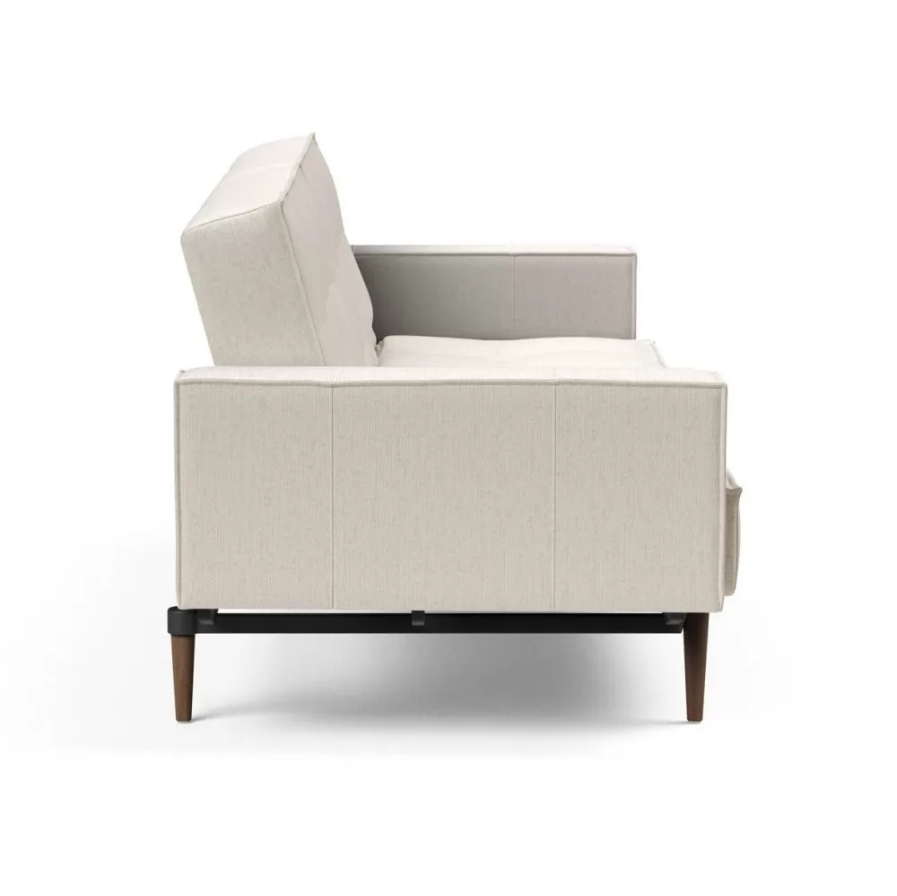 Sofa rozkładana Splitback z podłokietnikami Off-White Innovation