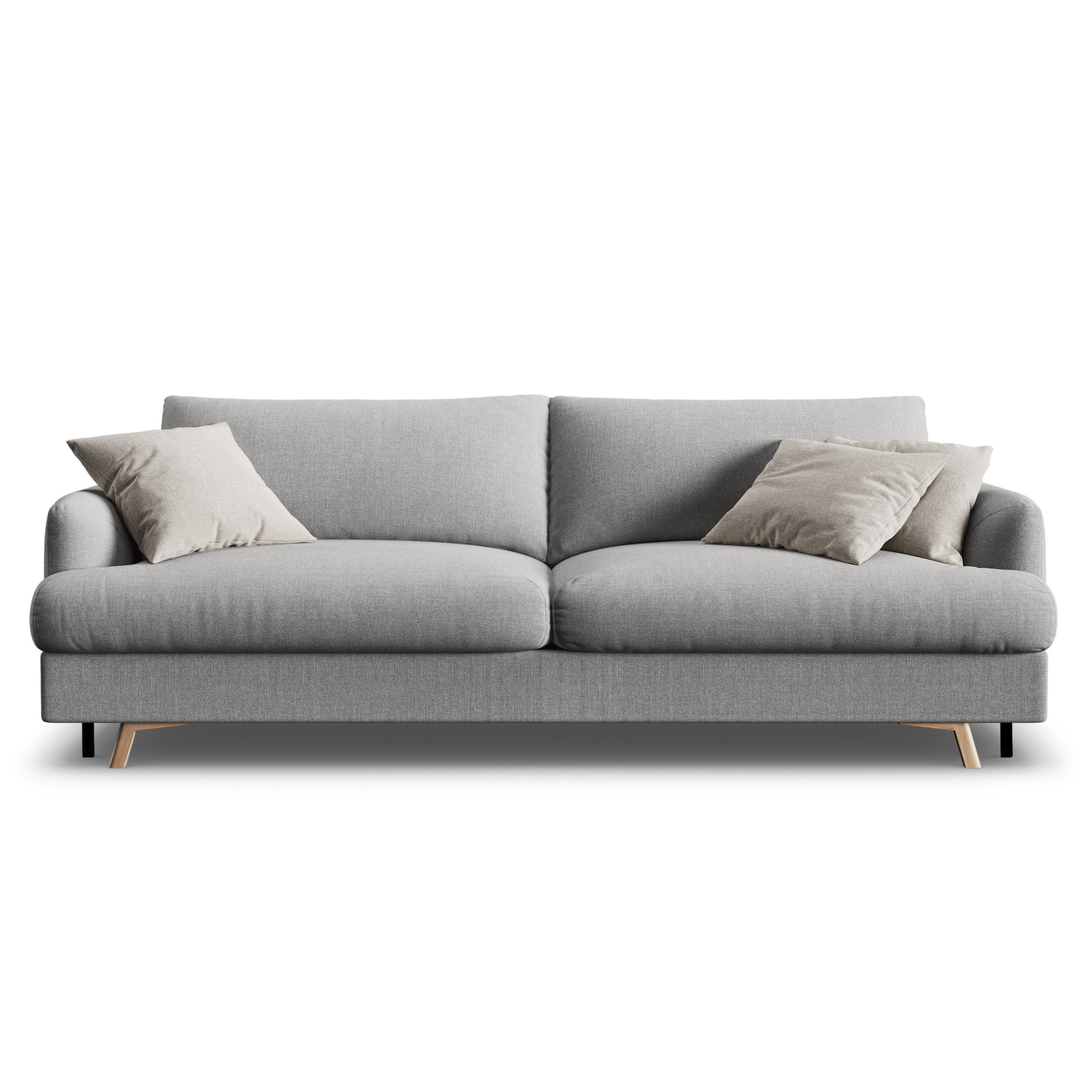 Sofa Z Funkcją Spania Naomi Popielaty Melanż Micadoni