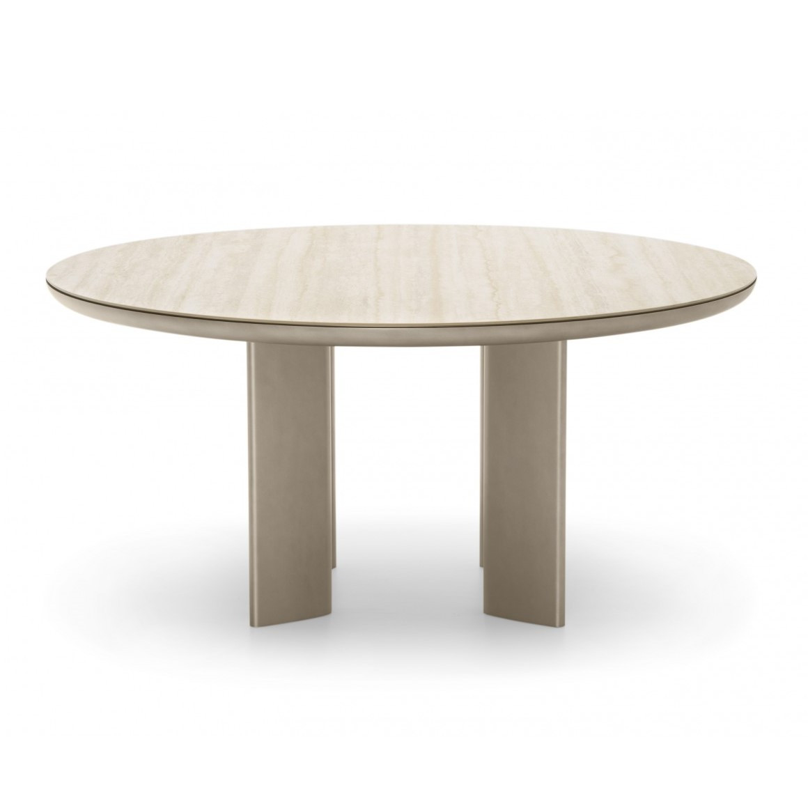 Stół Sandy 140 Cm White Travertino - Matt Pearl Beige Calligaris