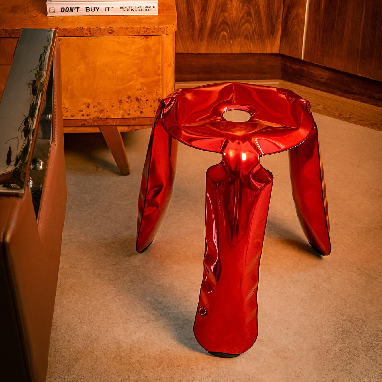 Stołek Plopp Standard True Red Zieta