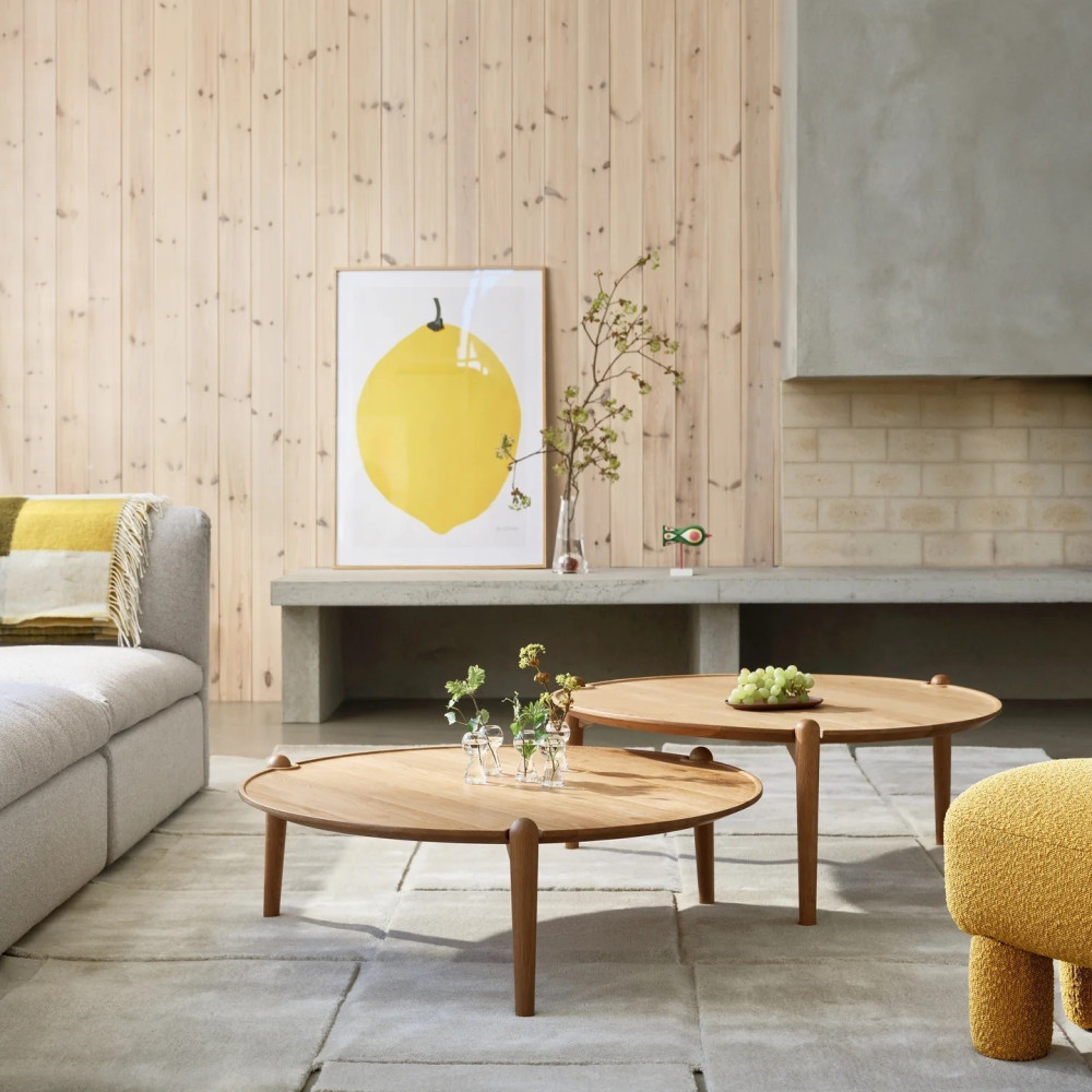 Stolik Kawowy Aria 90 Cm Dębowy Design House Stockholm