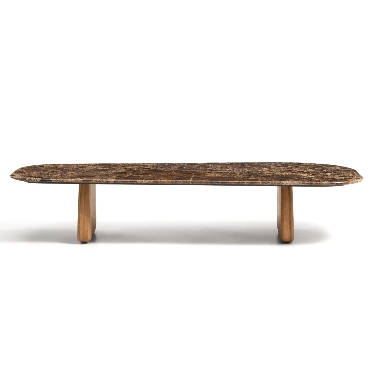 Stolik Kawowy Pirita Blat Marmur - Podstawa Naturalny Dąb Kave Home