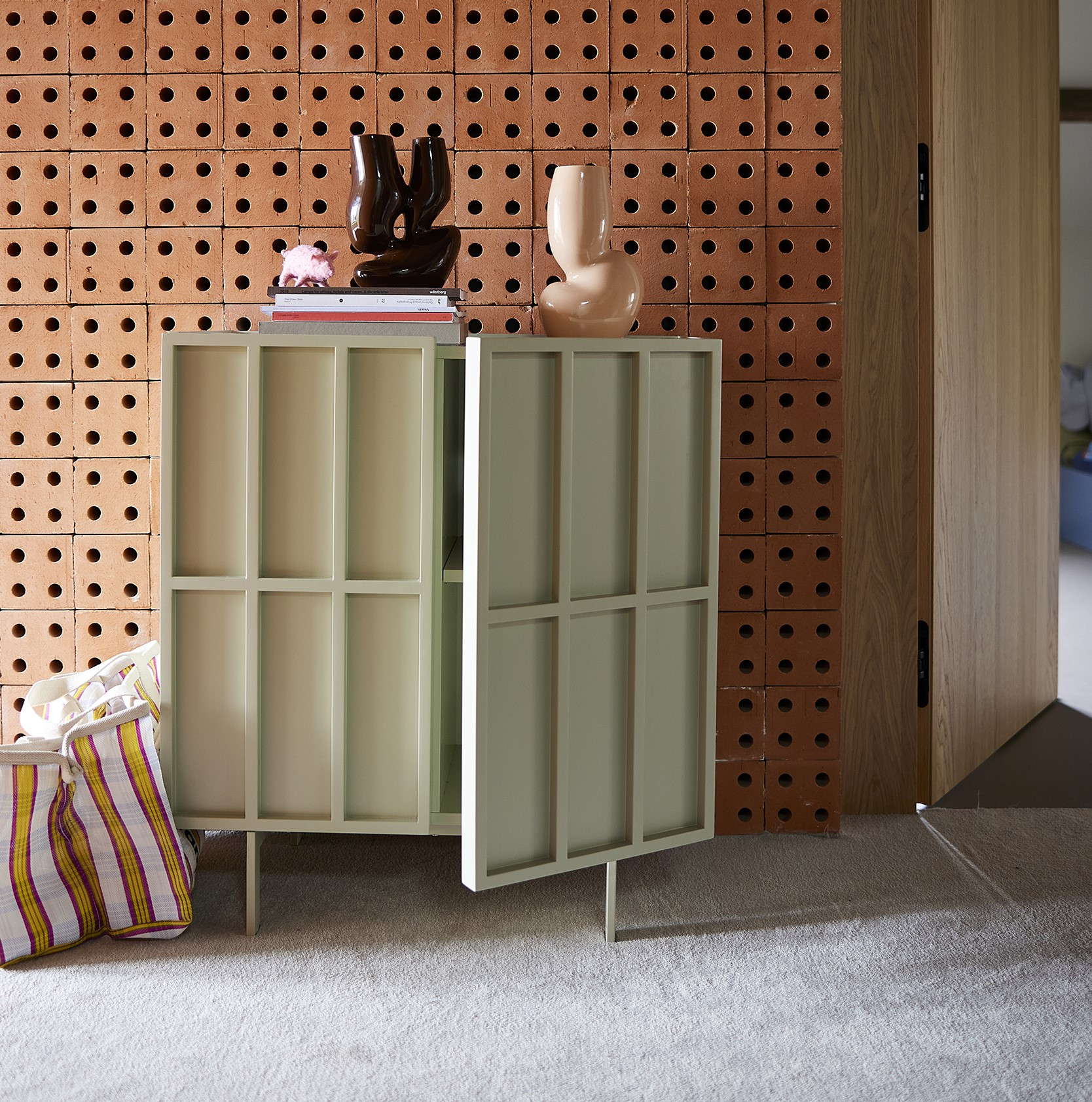 Szafka Do Przechowywania Kremowa Hkliving