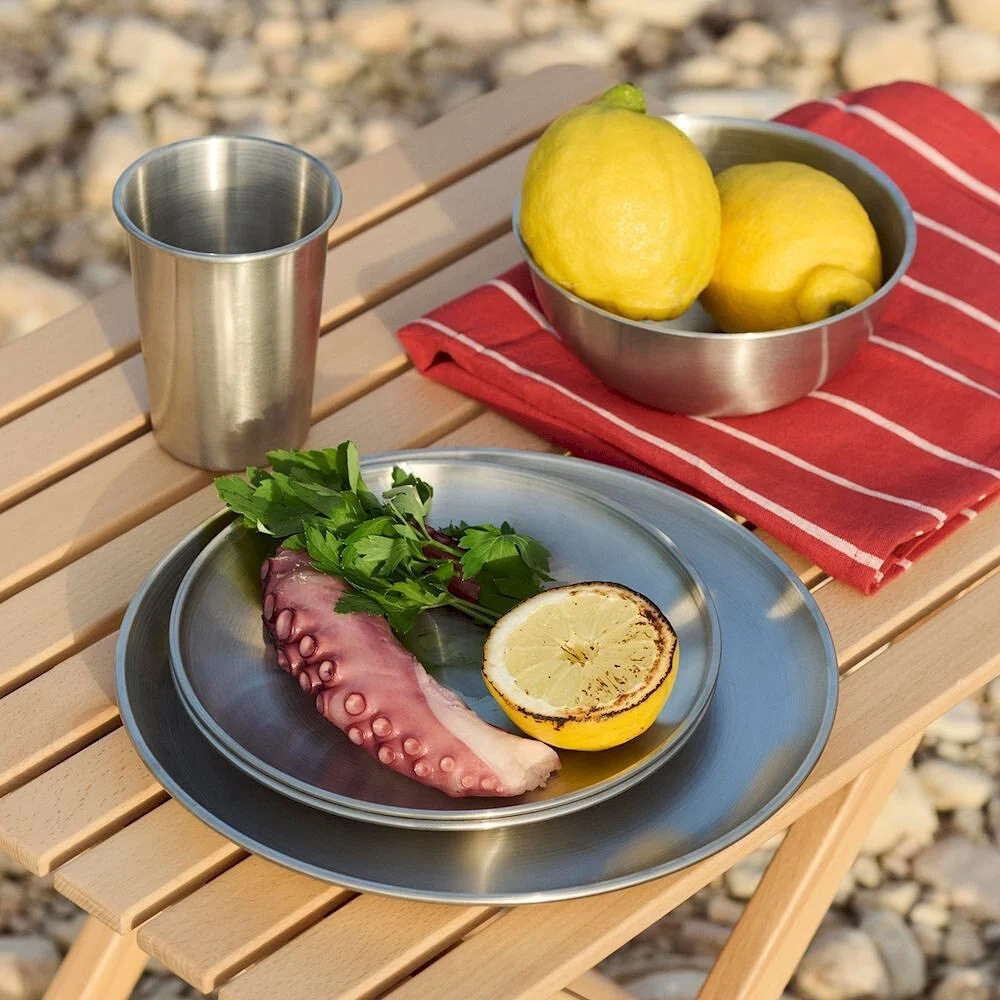 Talerz Metalowy Outdoor Market 2 Szt. 13 Cm Hay