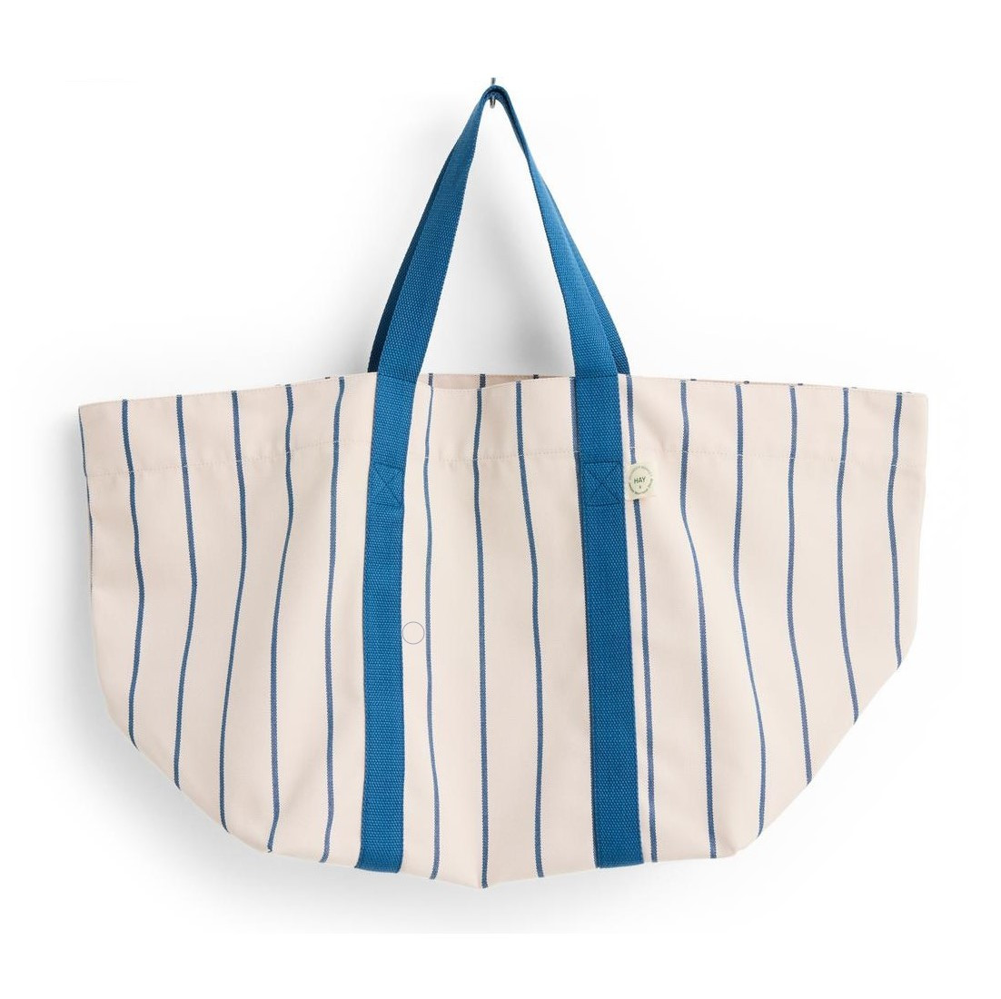 Torba Piknikowa Outdoor Market Beżowa W Niebieskie Pasy Hay