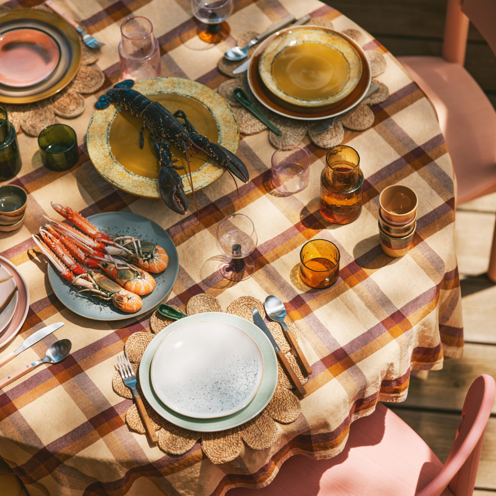 Zestaw 2 Ceramicznych Talerzy 70S Palms Hkliving