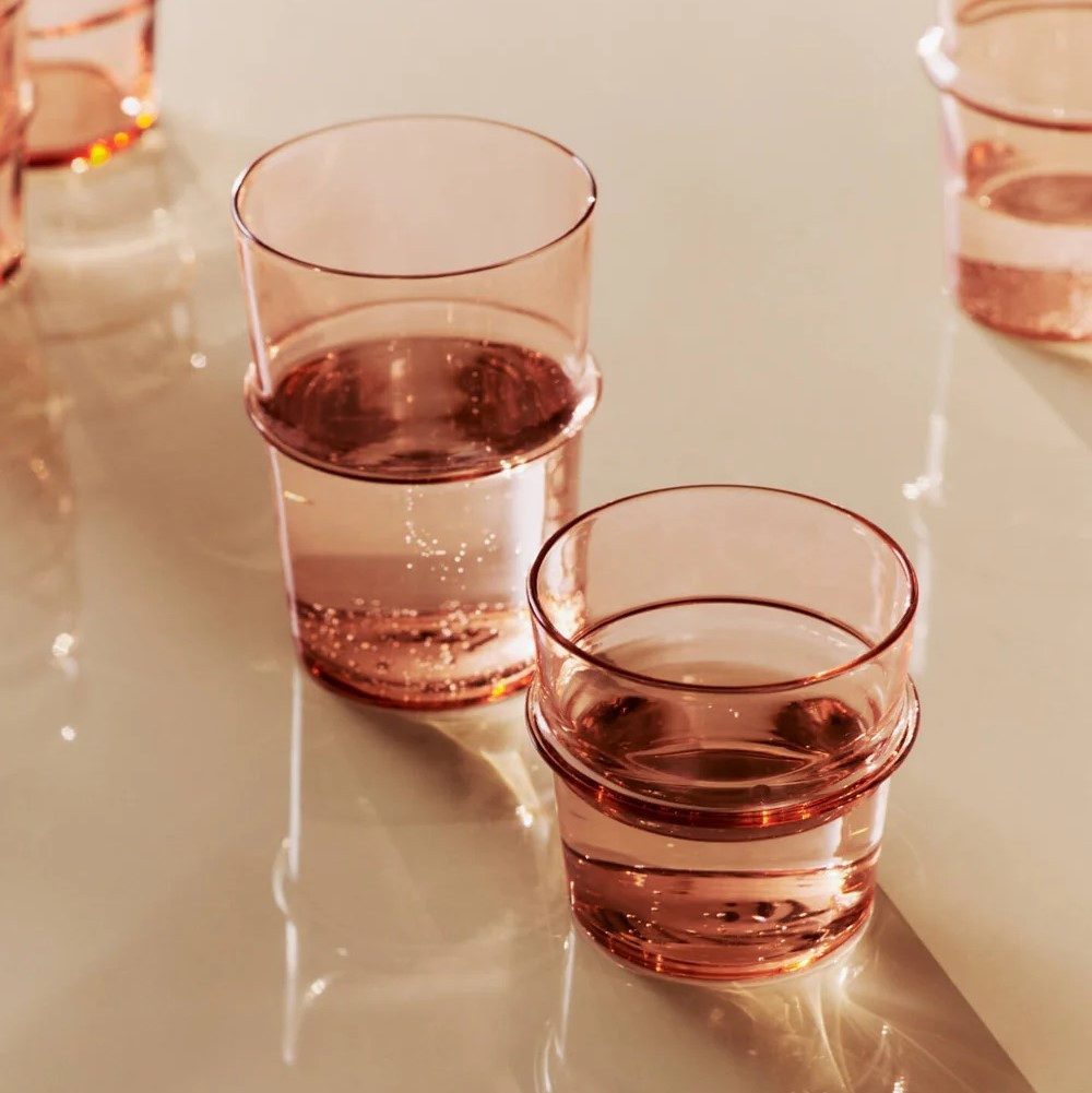 Zestaw 2 Szklanek Boya 450 Ml Różowy Ferm Living