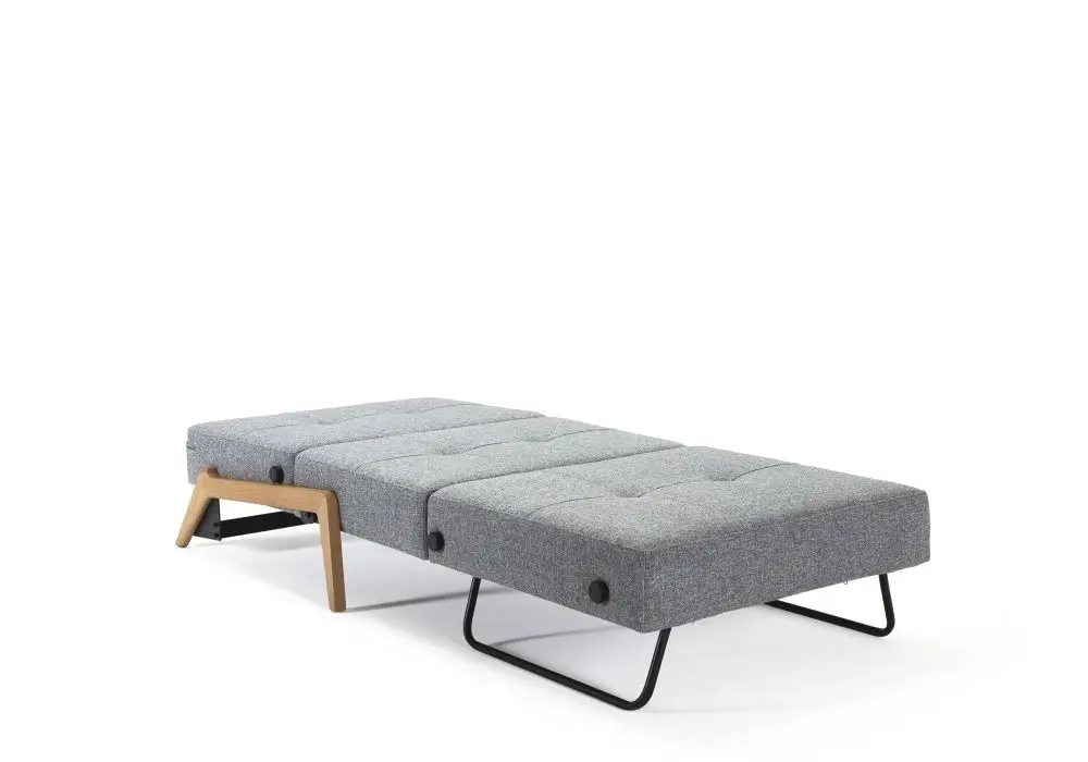 Fotel rozkładany Cubed dąb Twist Granite Innovation