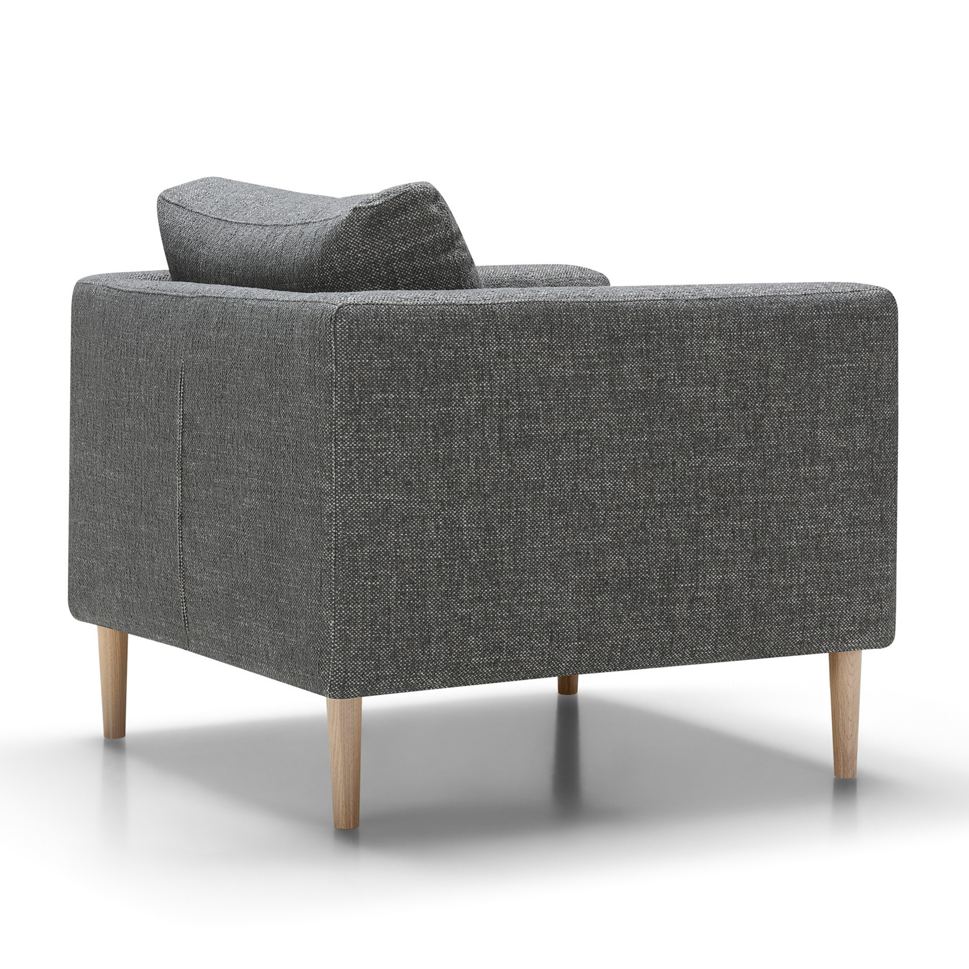 Fotel Anna Z Drewnianymi Nogami Spicy Grey Sits