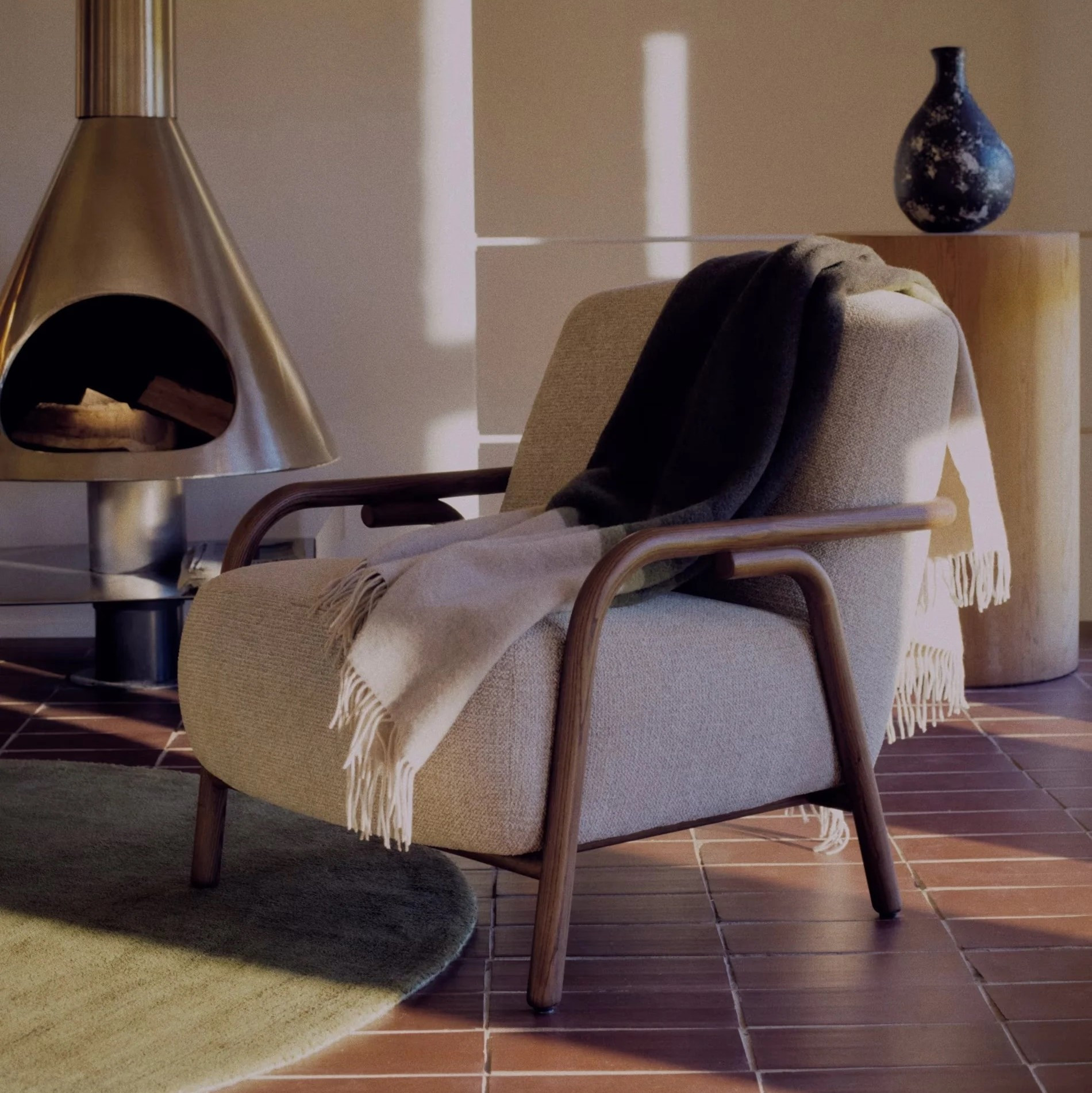 Fotel Sylo Beżowy Kave Home