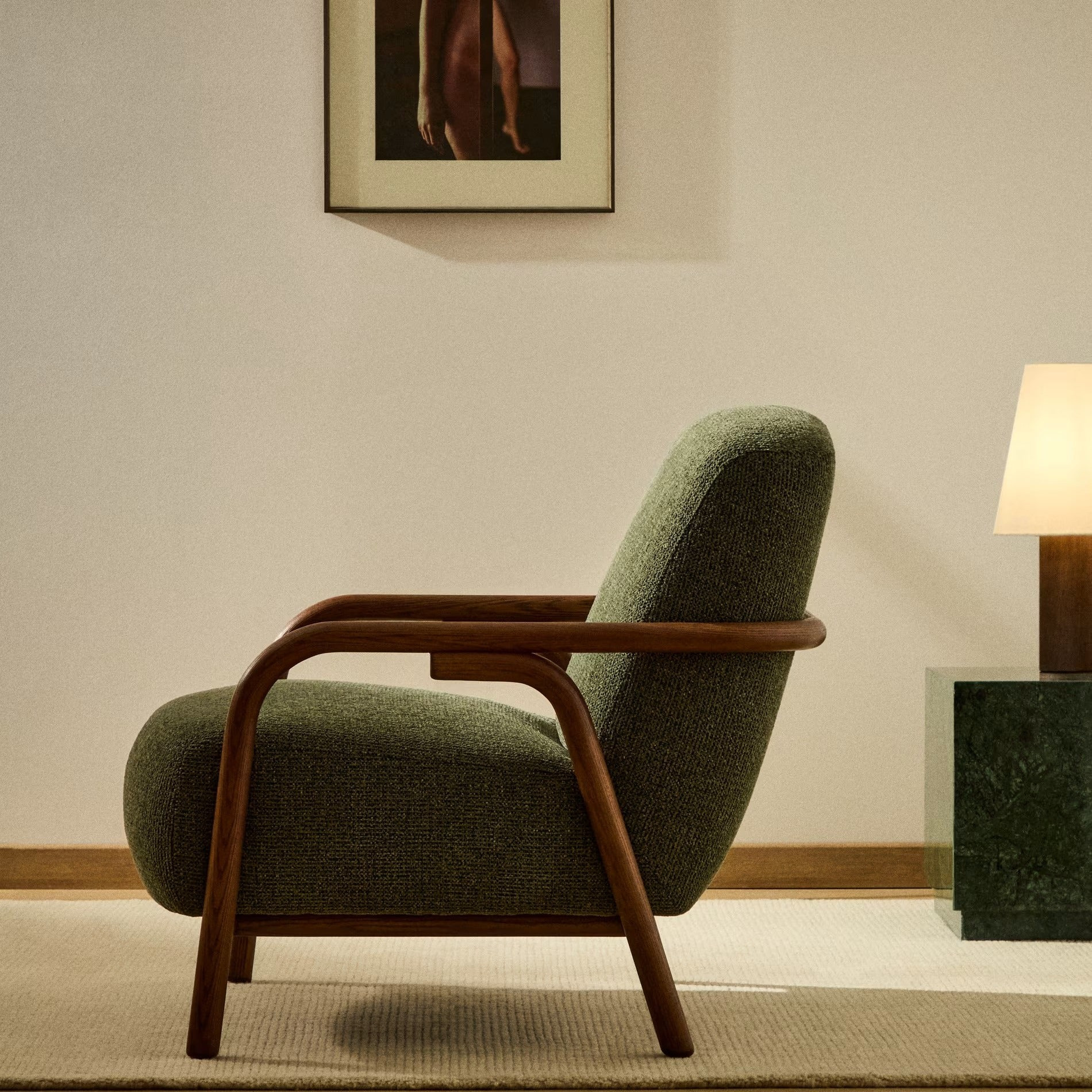 Fotel Sylo Zielony Kave Home