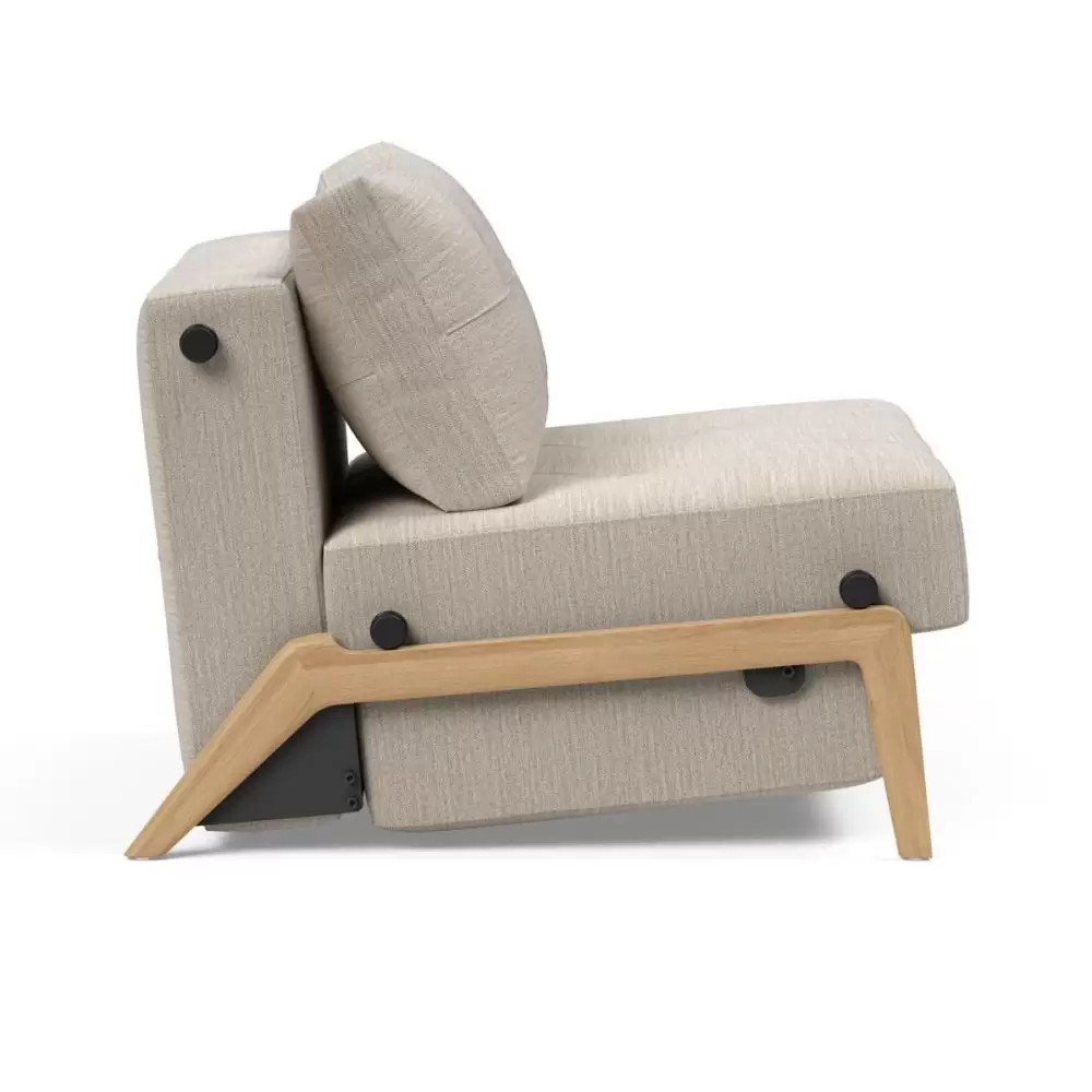 Fotel rozkładany Cubed dąb sand grey Innovation