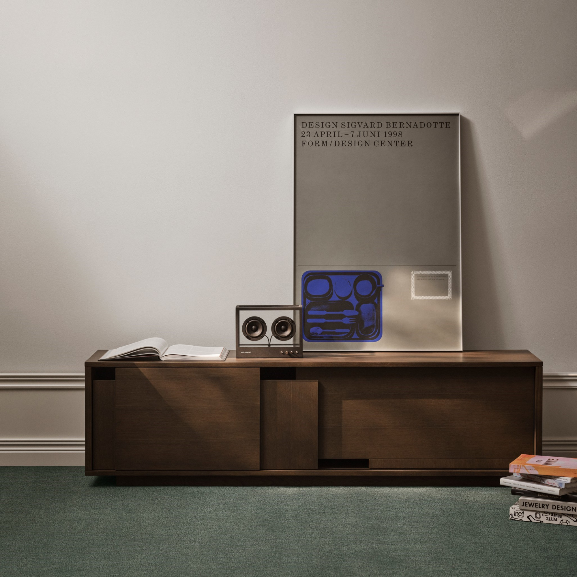 Komoda Layer Low Ciemny Dąb Design House Stockholm