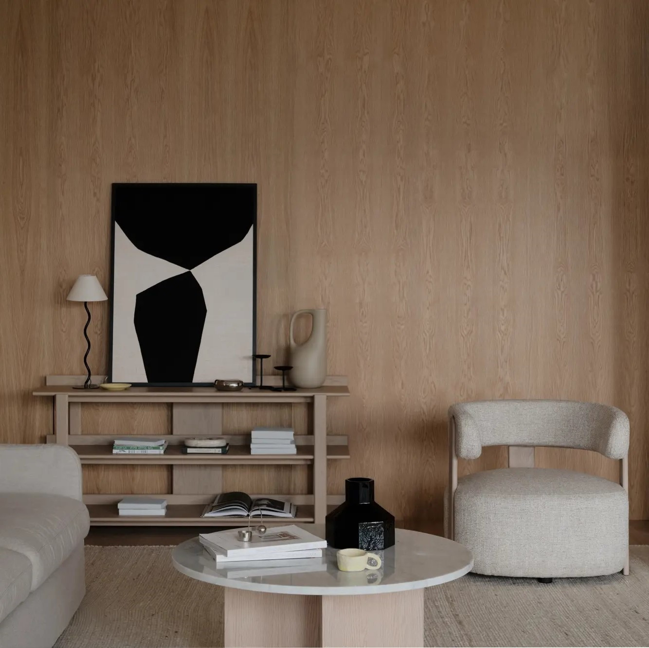 Konsola Kilian Dąb Bielony Rowico