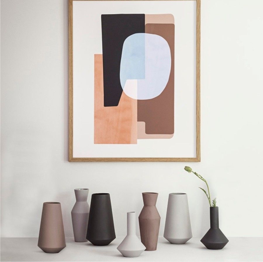 Wazon Sculpt Corset Ciemnoszary Ferm Living