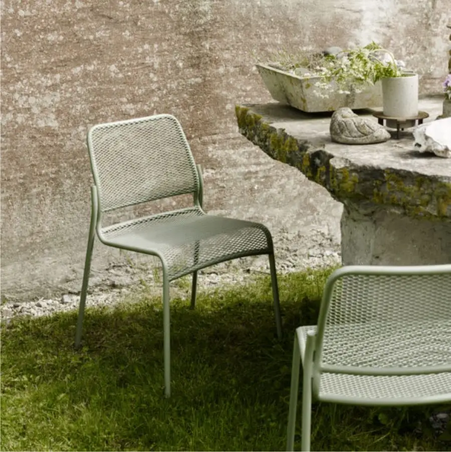 krzesło ogrodowe mira z podłokietnikami zielone skagerak