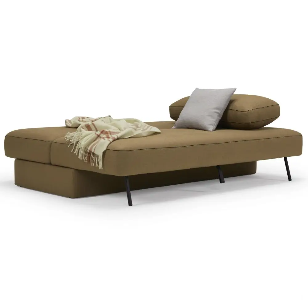 Sofa rozkładana ILB 400 z pufą Yogia 860 Olive Brown Innovation