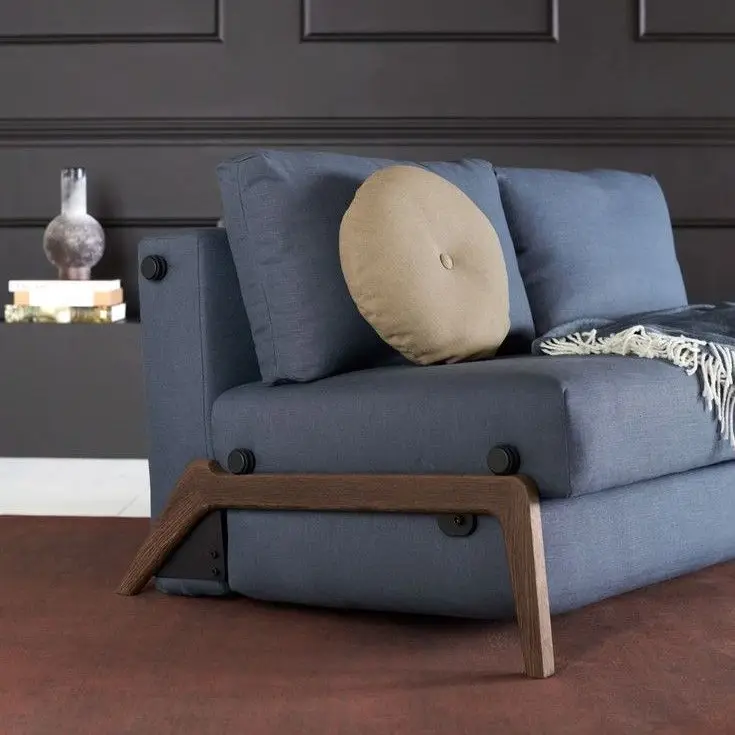 Sofa rozkładana ILB 500 160x200 cm Mahoga Dark Blue Innovation