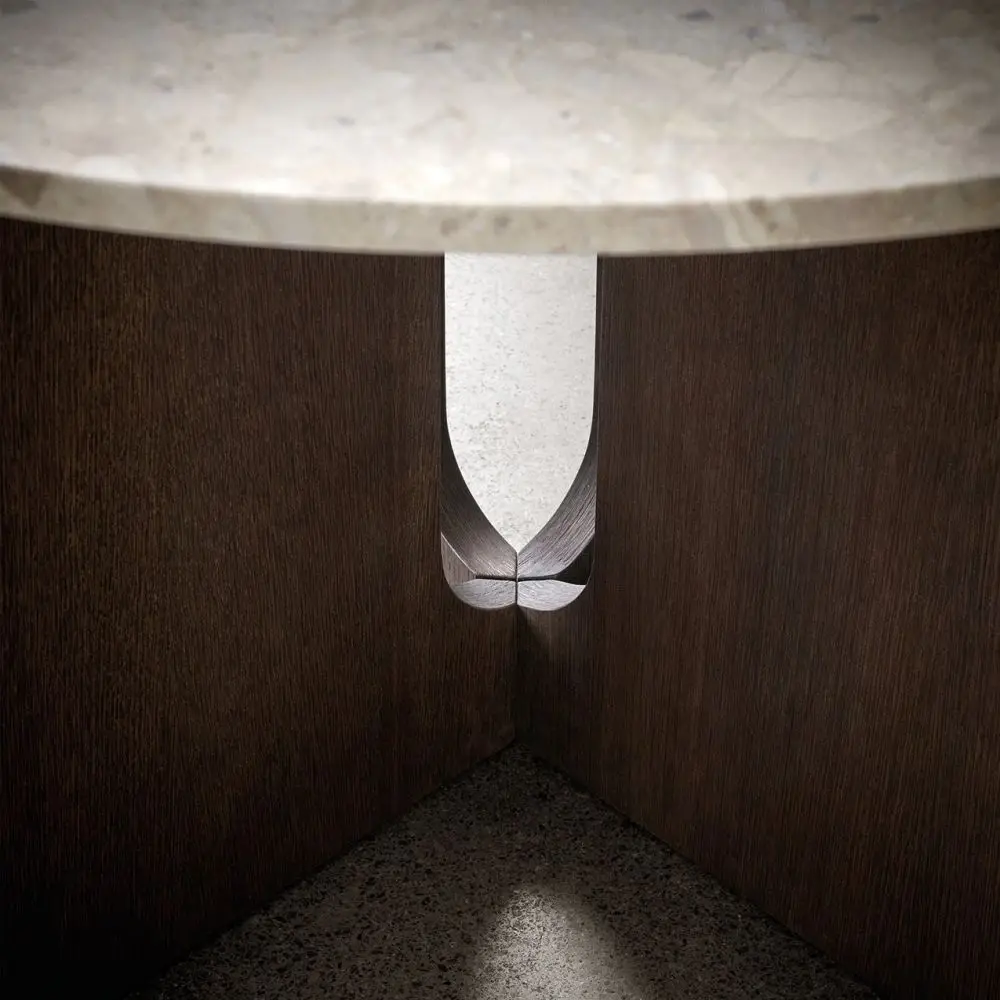 Stół Androgyne 150 cm przydymiony dąb Menu