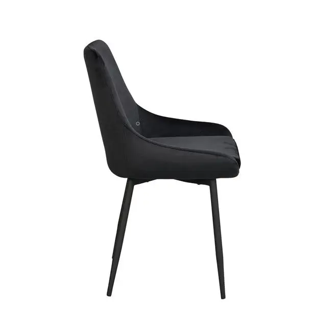 Krzesło Faris czarne velvet
