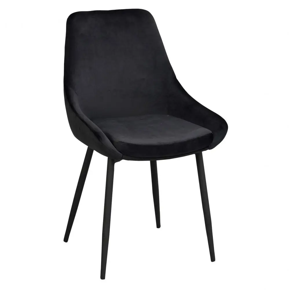 Krzesło Faris czarne velvet