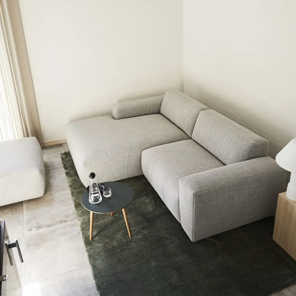 Sofa Revers 1.5 seater + Open end + Chaiselong silver grey