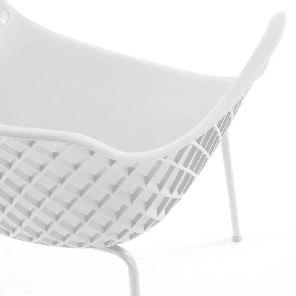 Krzesło ogrodowe Dark białe