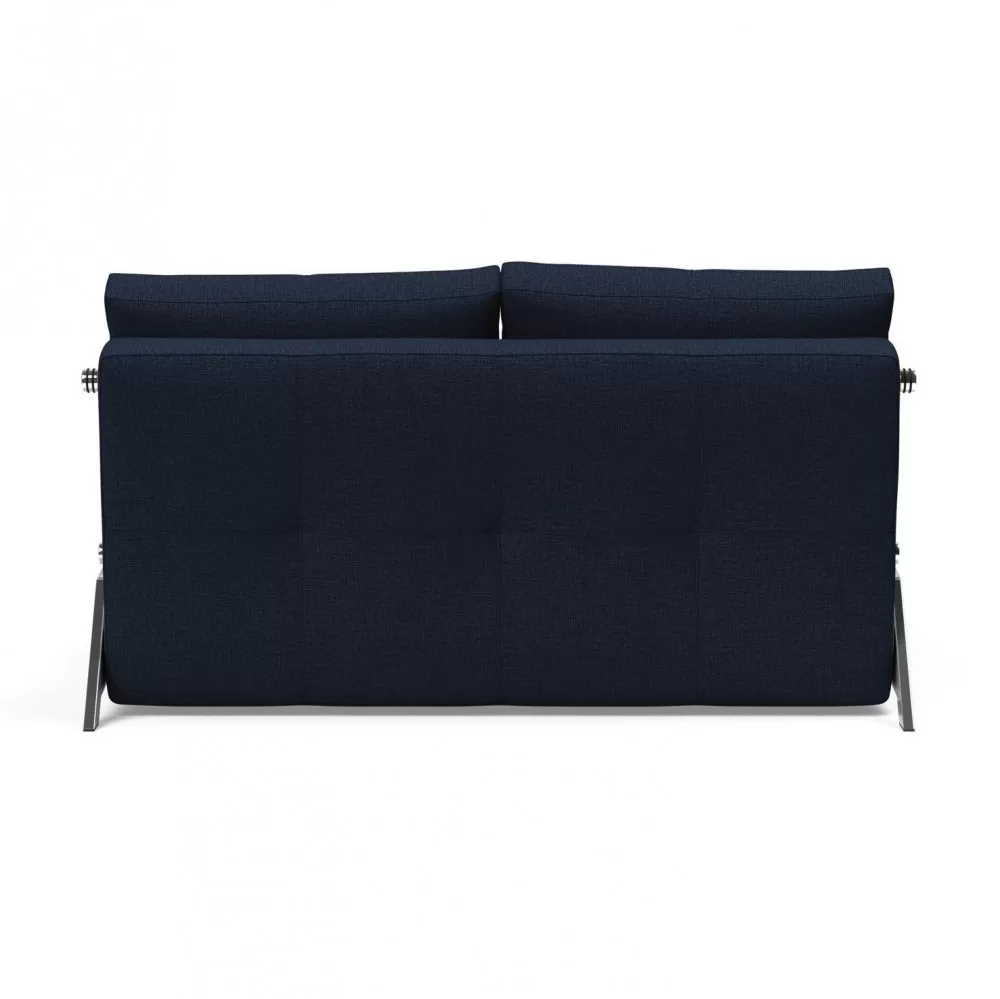 Sofa rozkładana Cubed 160 cm chromowana podstawa Dance Blue Innovation