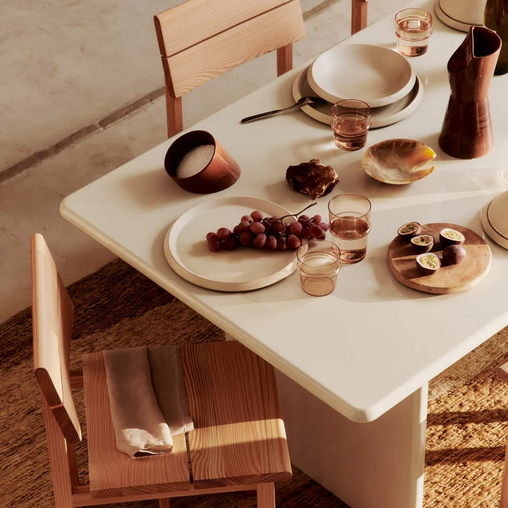 Talerz Do Serwowania Erena 35 Cm Kremowy Ferm Living