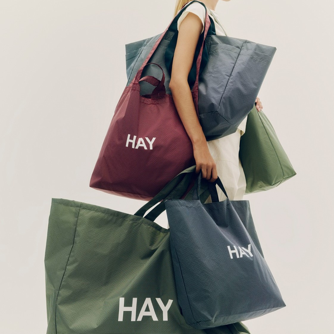 Torba Na Zakupy Grid Weekend Bag Burgundowa Hay