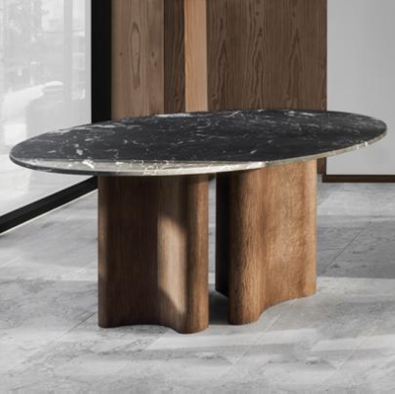 Stół Rocca Marmur Alanya Czarny Flexlux