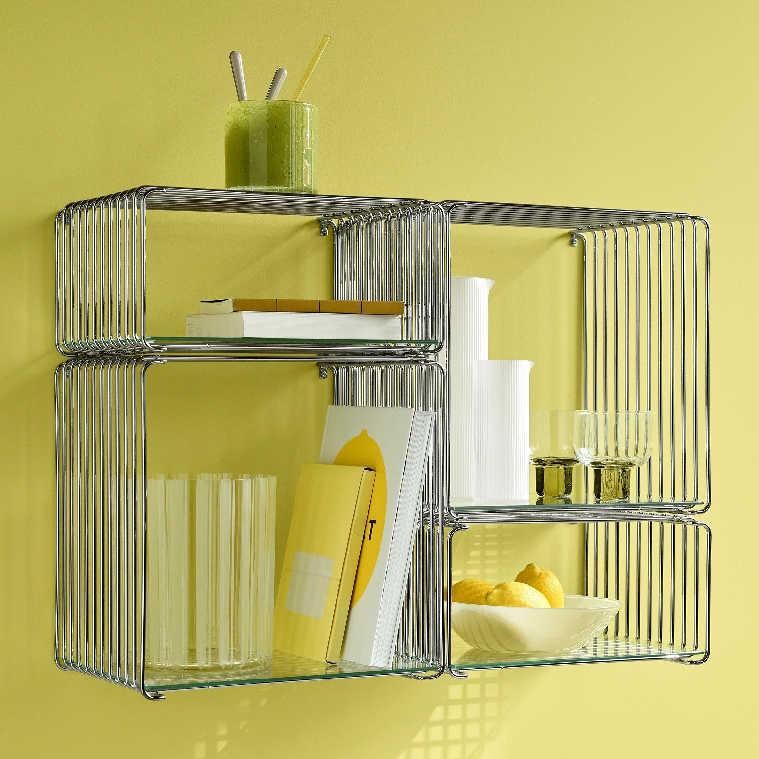 System Modułowy Panton Wire 2 Moduły 34,8 × 34,8 × 34,8 Cm Biały Montana