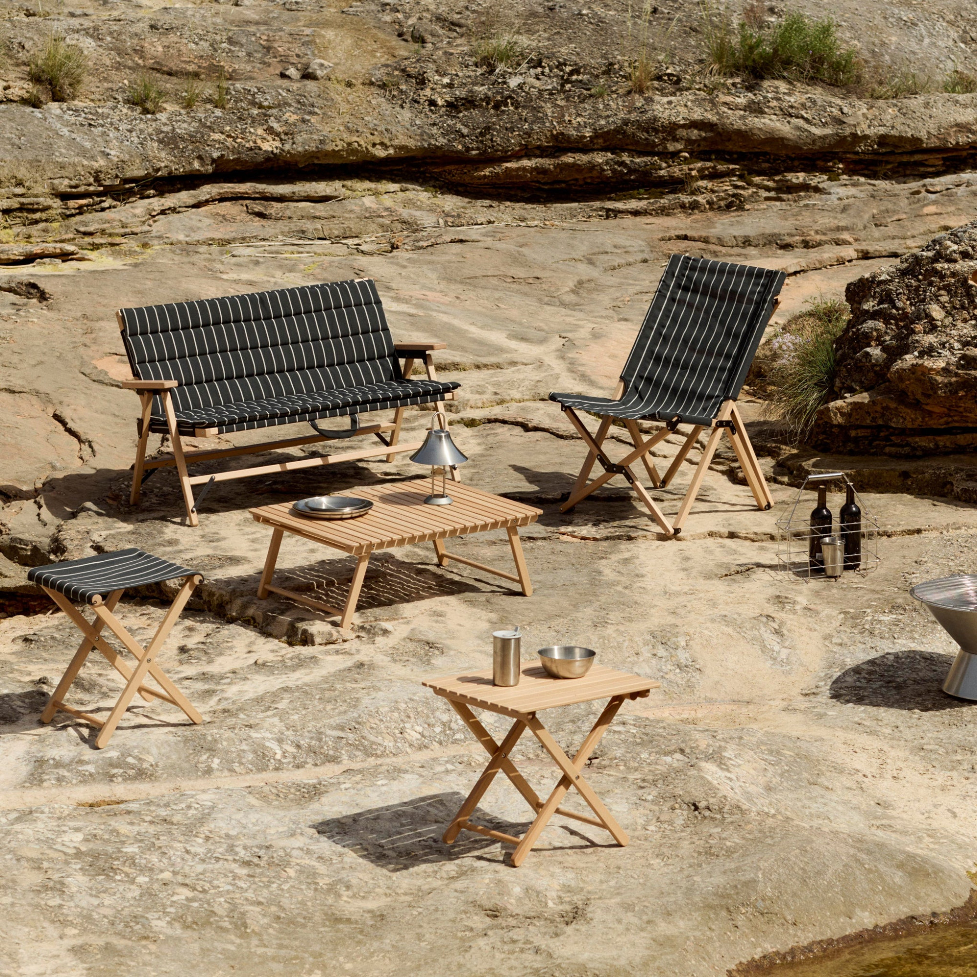 Krzesło Składane Outdoor Market Czarna Hay