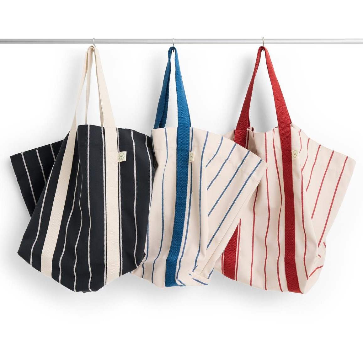 Torba Piknikowa Outdoor Market Czarna W Beżowe Pasy Hay