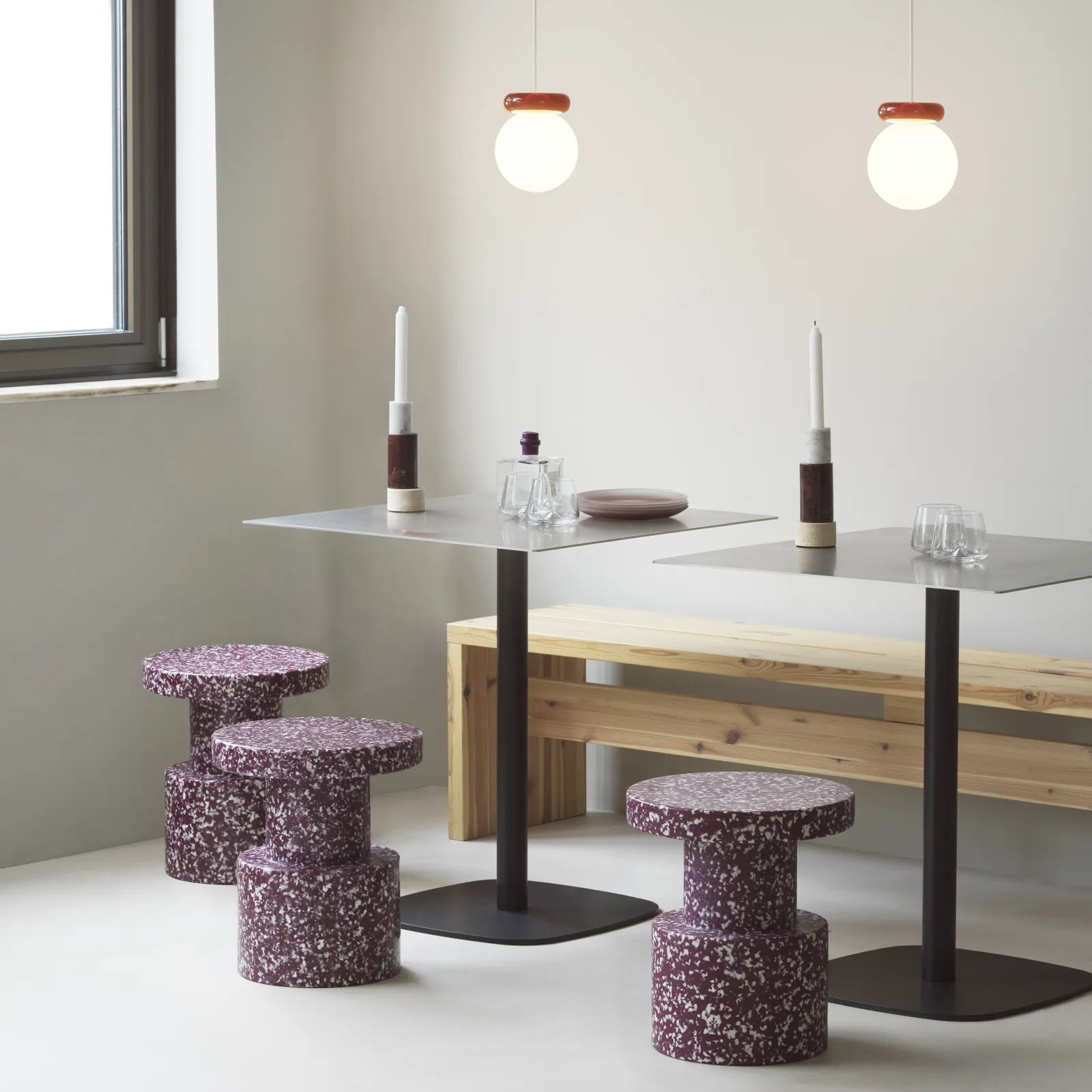 Lampa Wisząca Hinx Burgundowa Normann Copenhagen